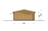 Log Cabin LILLE (44 mm), 5x4 m (16'x13'), 20 m² specification 4