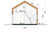 Log Cabin SARA With Loft (34 mm + Cladding + Insulation), 20 m² specification 7