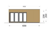 Garden Room PREMIUM (34 mm + Cladding), 6x4 m (20'x13'), 24 m² specification 2