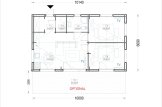Granny Annexe SELENE S (44 mm + Cladding), 10.2x6.2 m (34'x20'), 63 m² specification 1