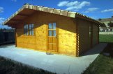 Log Cabin DREUX (34 mm), 5x5 m (16'x16'), 25 m² customer 2