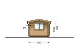 Garden Log Cabin ELEONORA (34 mm), 6.6x3 m, 20 m² specification 3