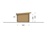 Garden Log Cabin MALTA (34 mm), 3x3 m (10'x10'), 9 m² specification 3