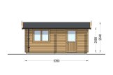 Single Wooden Garage CLASSIC (34 mm), 3.6x5.4 m (12'x18'), 20 m² specification 3