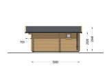 Garden Log Cabin NINA (44 mm), 5x5 m (16'x16'), 25 m² specification 5