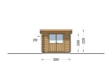 Garden Log Cabin MALTA (34 mm), 3x3 m (10'x10'), 9 m² specification 2