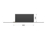 Garden Pod BRETA S (44 mm), 3x6 m (10'x20'), 18 m² specification 5