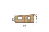 Single Wooden Garage With Flat Roof MODERN (44 mm), 4x6 m (13'x20'), 24 m² specification 3