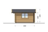 Garden Log Cabin DREUX (44 mm), 4x4 m (13'x13'), 16 m² specification 5