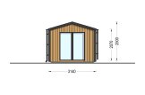 Garden Cabin EMMY S (34 mm + Cladding), 4x3 m, 12 m² specification 3