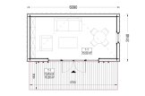 Garden Room PREMIUM (34 mm + Cladding), 5.95x3 m (20’x10’), 16 m² specification 1