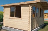 Log Cabin LILLE (34 mm), 5x5 m (16'x16'), 25 m² customer 1
