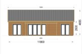 Log Cabin ADALINE S (44 mm), 45 m² specification 2