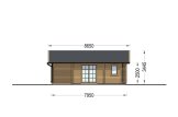 Log Cabin House ADELE S (44+44 mm + Insulation), 60 m² specification 3
