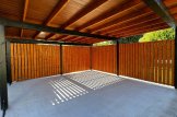 Double Wooden Carport LUNA DUO F With L-shape Wall 6x6 m (20'x20') customer 2