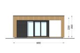 Garden room INES PLUS with terrace (Insulated, 34 + cladding), 6x3 m (20'x10'), 18 m² specification 2