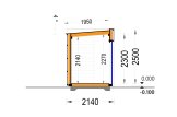 Garden Office Pod PREMIUM (Insulated PLUS, 34 mm + Cladding), 2x2 m (6'6" x 6'6"), 4 m² specification 6