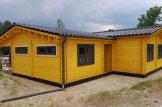 Log Cabin House BERTA (Insulated PLUS, 44 + 44 mm), 72 m² With 18 m² Terrace And 20 m² Garage customer 1