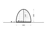 Garden Pod BRETA S (44 mm), 3x6 m (10'x20'), 18 m² specification 6