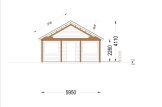 Log Cabin ANGERS S (34+34 mm), 36 m² + 19 m² Terrace specification 7