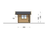 Garden Log Cabin WISSOUS (44 mm), 5x3 m (16'x10'), 15 m² specification 5