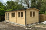 Garden Log Cabin NORA (34 mm), 7x3.5 m (23'x11'), 24 m² customer 3