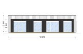 Granny Annexe KAYA 3 PV S (44 mm + Cladding), 70 m² specification 2