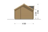 Garden Room CLOCKHOUSE S (44 mm), 4.5x4.5 m  specification 3