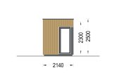 Garden Office Pod PREMIUM L (Insulated, 34 mm + Cladding), 2x2 m (6'6" x 6'6"), 4 m² specification 3