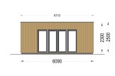 Garden Room PREMIUM (34 mm + Cladding), 6x3 m (20'x10'), 18 m² specification 2