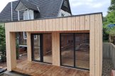 Outdoor Sauna With Changing Room DELLA (34 mm + Cladding), 4,6 x 2,1 m, 7,2 m², Terrace 6,7 m² customer 2
