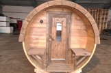Outdoor Barrel Sauna With Changing Room HELGA 59 (46 mm), 5.9 m, ⌀ 1.97 m customer 3