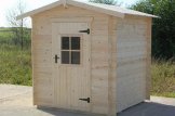 Garden Log Cabin CUBE (28 mm), 2x2 m (7'x7'), 4 m² customer 1