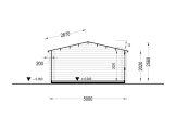 Garden Log Cabin WISSOUS (34 mm), 5x3 m (16'x10'), 15 m² specification 6