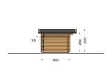 Garden Log Cabin PETER (34 mm), 3x3 m (10'x10'), 9 m² specification 3