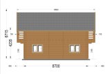 Log Cabin House LANGON S (44+44 mm), 95 m² specification 5
