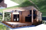 Log Cabin CAMILA (44+44 mm + Insulation), 6x6 m (20'x20'), 36 m² customer 2