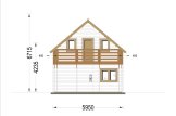 Log Cabin House LANGON S (44+44 mm), 95 m² specification 6