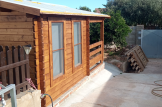 Log Cabin ISLA (44+44 mm + Insulation), 6x5 m (20'x16'), 18 m² With 7 m² Terrace customer 2