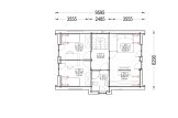 Log Cabin House ASTRID PV S (44 mm + cladding), 99 m² specification 7
