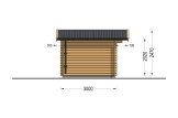 Garden Log Cabin DREUX (34 mm), 4m x 3m (13'x10'), 12 m² specification 3