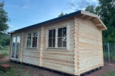 Garden Log Cabin ELEONORA (44 mm), 6.6x3 m, 19.8 m² customer 1