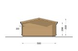 Single Wooden Garage CLASSIC (44 mm), 5x6 m (16'x20'), 30 m² specification 4