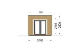 Garden Room With Terrace PREMIUM (Insulated PLUS, 34 mm + Cladding), 5x3 m (16'x10'), 15 m² + 9 m² specification 5