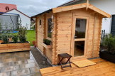Outdoor Sauna ELDA (44 mm), 2,5x2 m, 5 m² customer 2