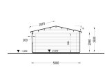 Single Wooden Garage CLASSIC S (44 mm), 5x6 m (16'x20'), 30 m² specification 6