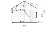 Log Cabin SARA With Loft (34 mm + Cladding), 20 m² specification 7