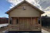 Log Cabin ALBI (66 mm), 5.6x5m (18'x16'), 20 m² With 8 m² Terrace customer 1