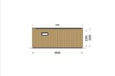 Granny Annexe PREMIUM (Insulated, 34 mm + Cladding), 6.5x4.5 m (20'x16'), 30 m² specification 4