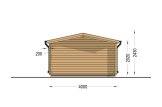 Log Cabin LILLE (34 mm), 4x5 m (13'x16'), 20 m² specification 4